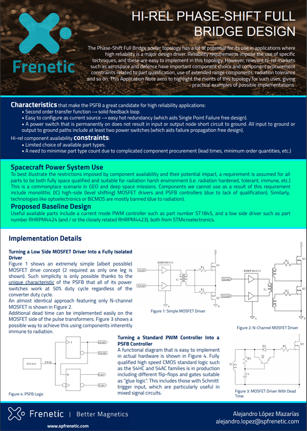 FRENETIC EXAMPLE FROM ETD34 TO PQ2625 FRENETIC EXAMPLE FROM ETD34 TO PQ2625